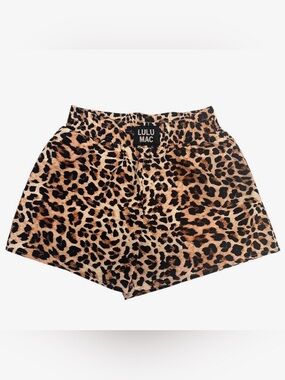 Lulu Mac Leopard Print Women's Shorts - Tan/Black